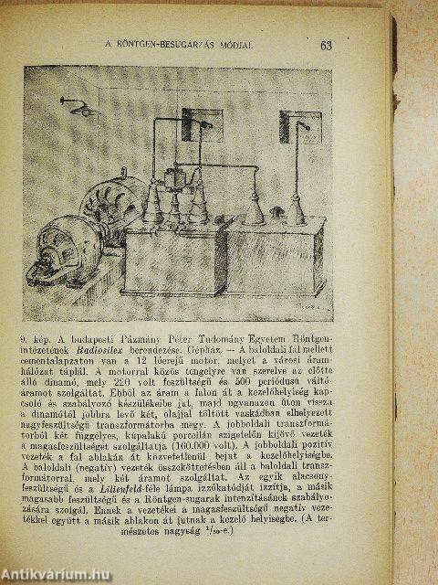 Gyógyítás röntgen-, rádium- és ibolyántúli-sugarakkal