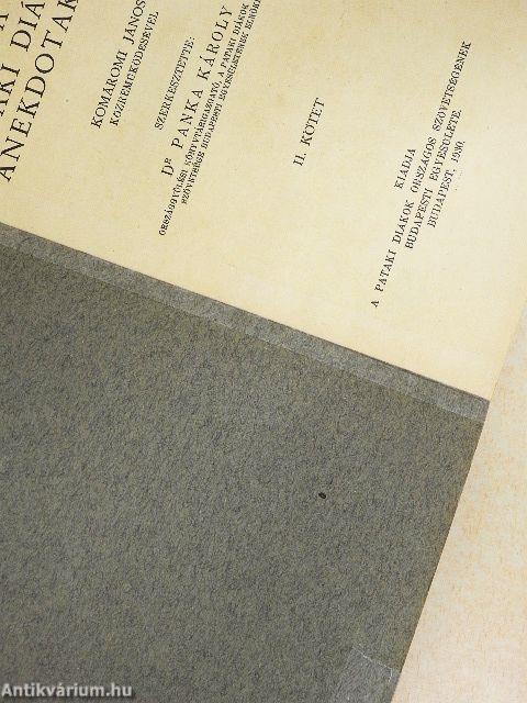 A pataki diákvilág anekdotakincse II.