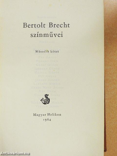 Bertolt Brecht színművei II. (töredék)