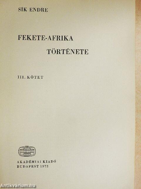 Fekete-Afrika története III.