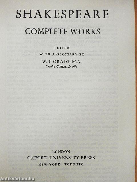 Shakespeare complete works