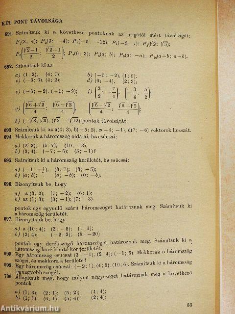 Geometriai feladatok gyűjteménye II.