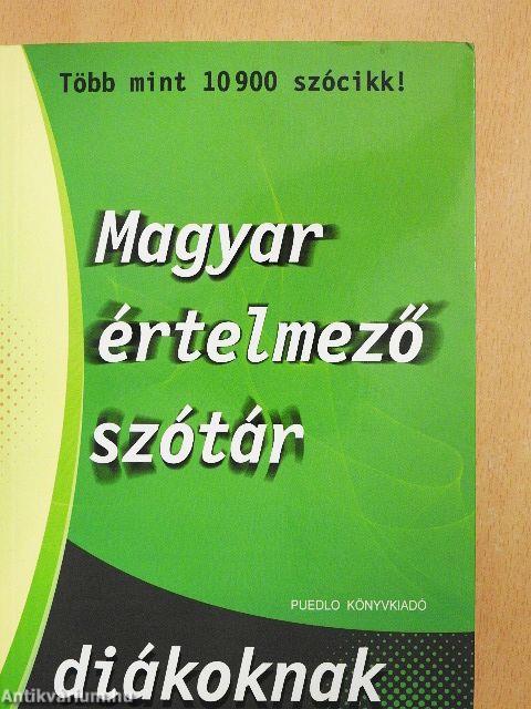 Magyar értelmező szótár diákoknak