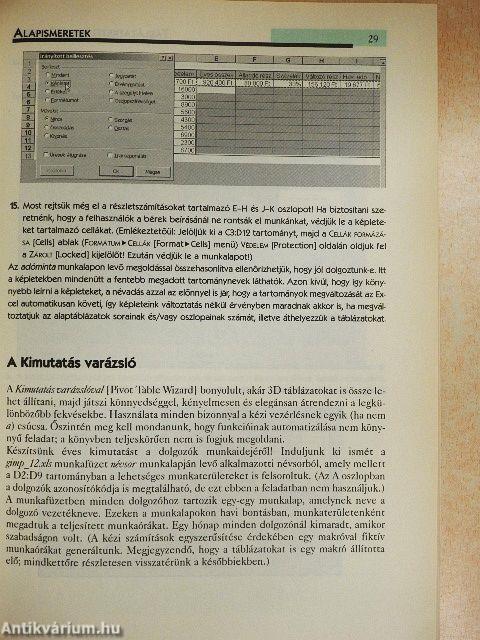 Táblázatkezelés felsőfokon