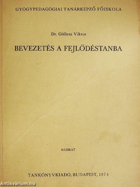 Bevezetés a fejlődéstanba