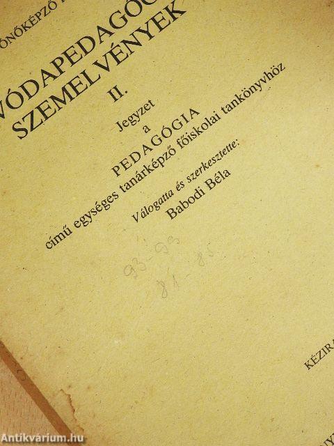 Óvodapedagógiai szemelvények II.