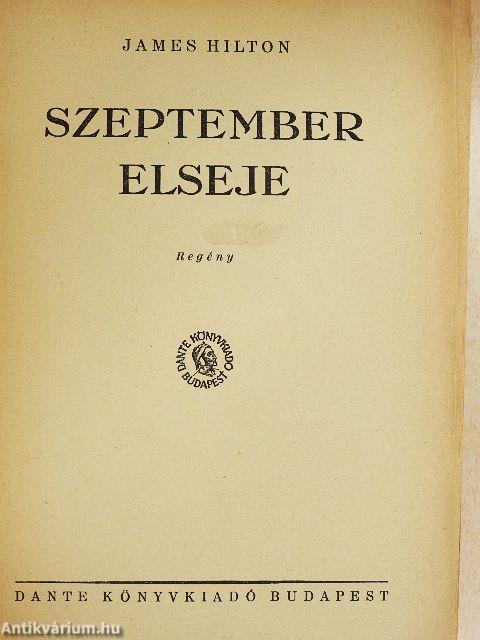 Szeptember elseje