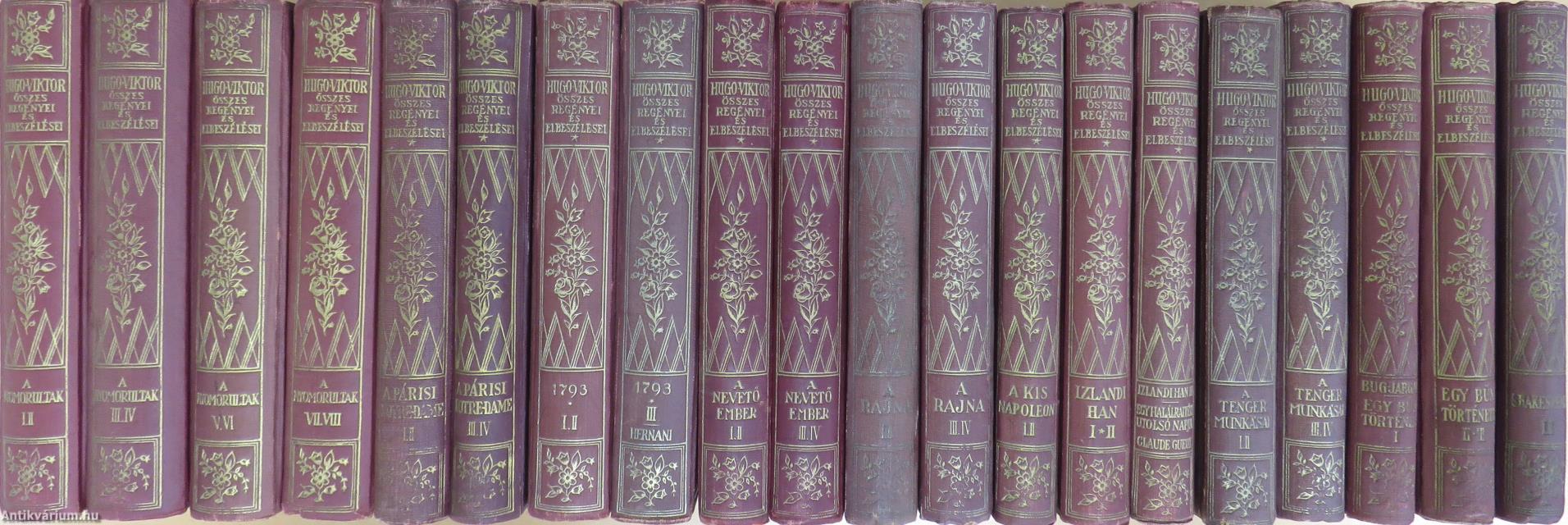 Hugo Victor összes regényei és elbeszélései 1-20.