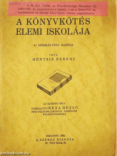 A könyvkötés elemi iskolája