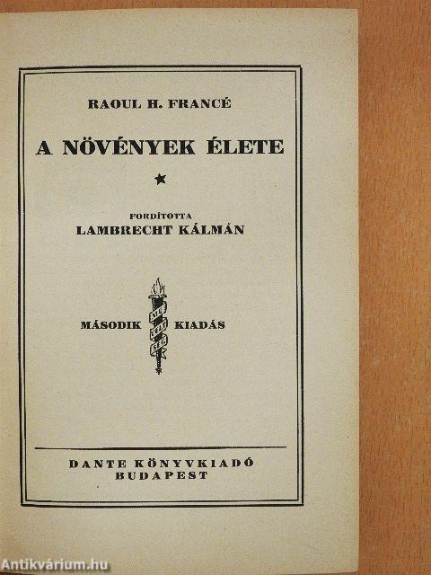 A növények élete