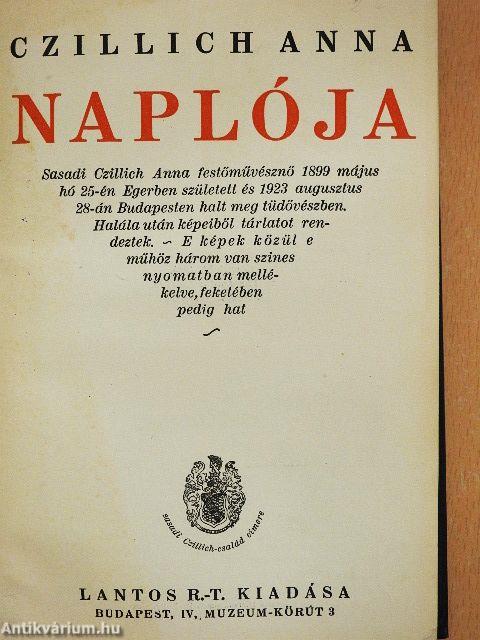 Czillich Anna naplója