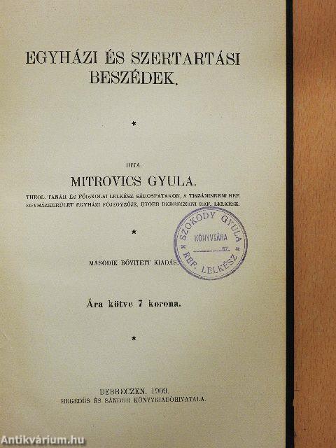 Egyházi és szertartási beszédek