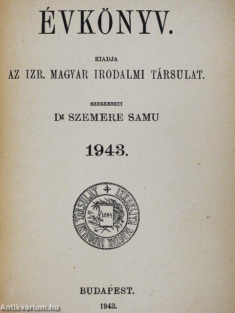 Évkönyv 1943.