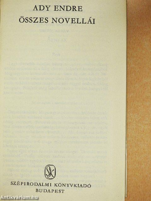 Ady Endre művei II. (töredék)