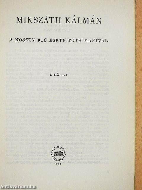 A Noszty fiú esete Tóth Marival I-II.