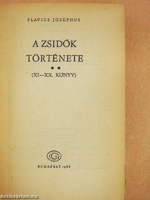 A zsidók története