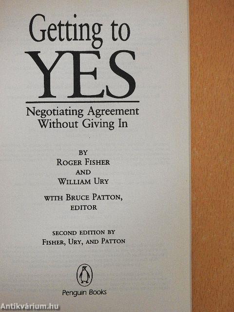 Getting to Yes