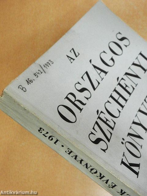 Az Országos Széchényi Könyvtár Évkönyve 1973