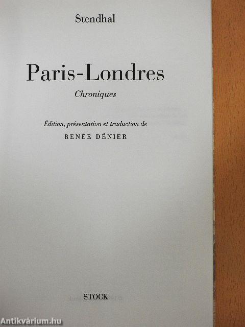 Paris-Londres Chroniques