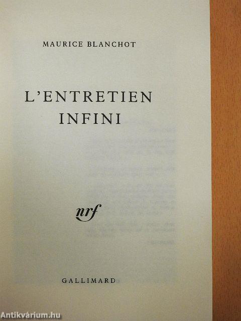 L'Entretien Infini