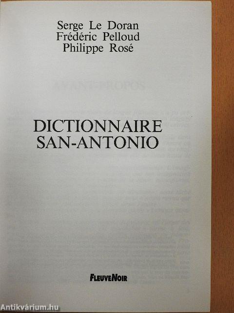 Dictionnaire San-Antonio