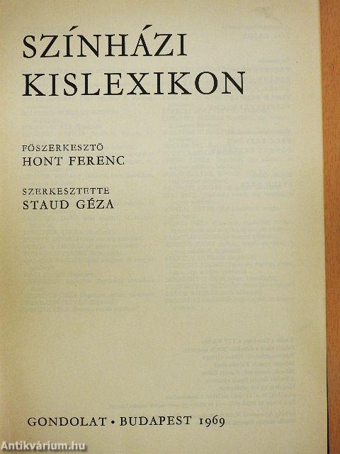 Színházi Kislexikon