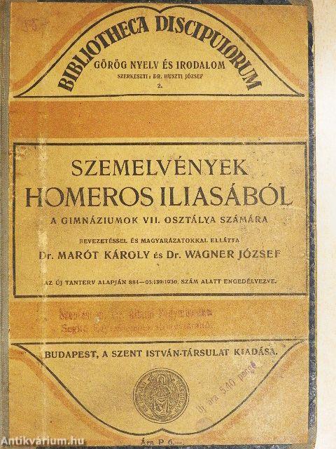 Szemelvények Homeros Iliasából