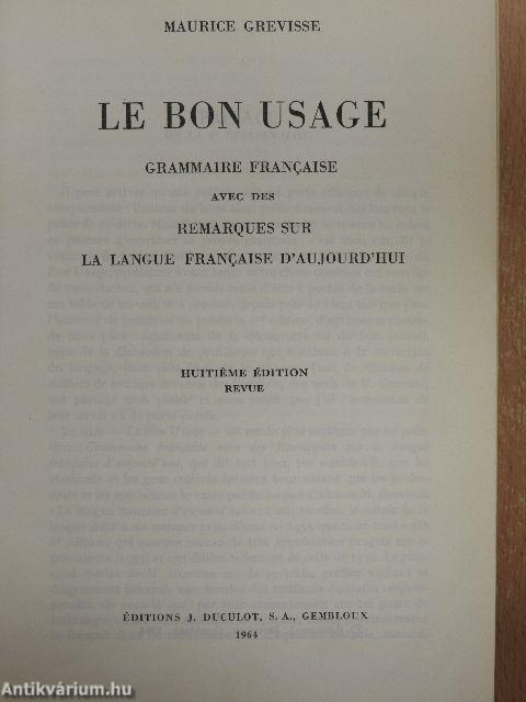 Le Bon Usage