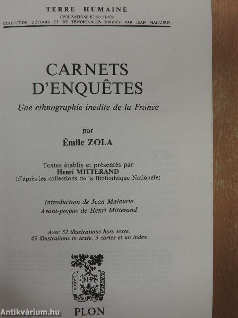Carnets d'enquetes