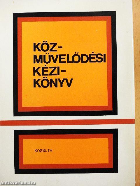 Közművelődési kézikönyv