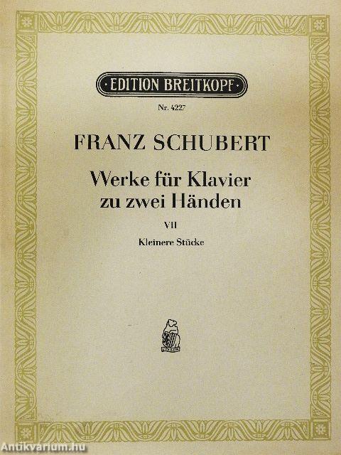 Werke für Klavier zu zwei Händen VII