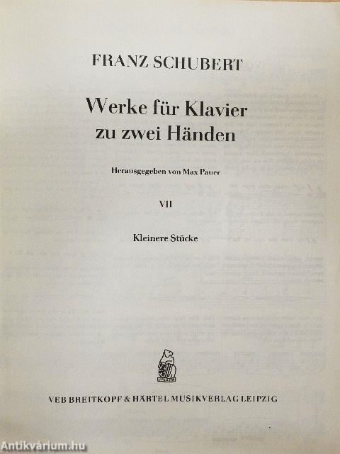 Werke für Klavier zu zwei Händen VII