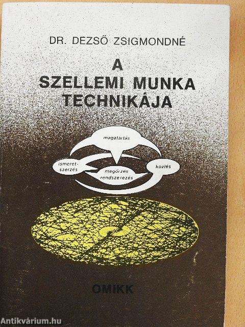 A szellemi munka technikája