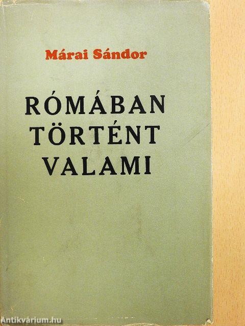 Rómában történt valami