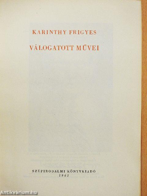 Karinthy Frigyes válogatott művei