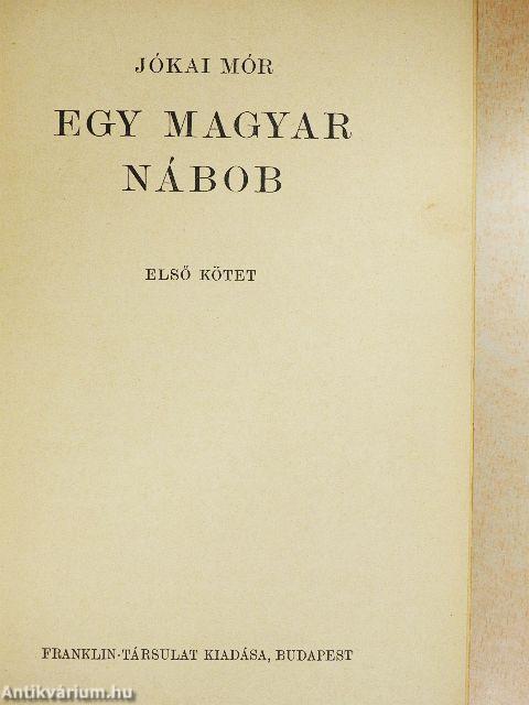 Egy magyar nábob I-II.