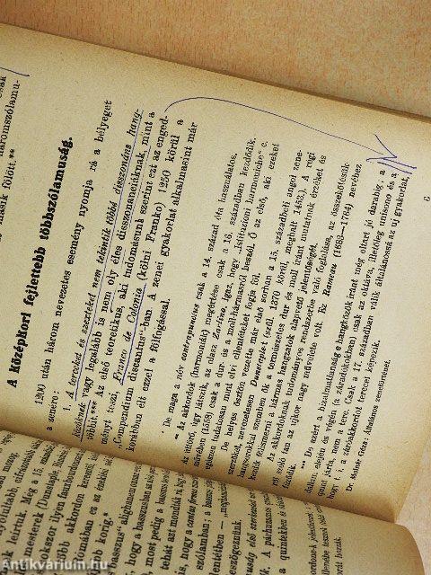 Általános Zenetörténet I.