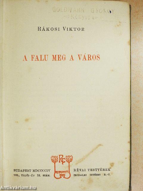 A falu meg a város