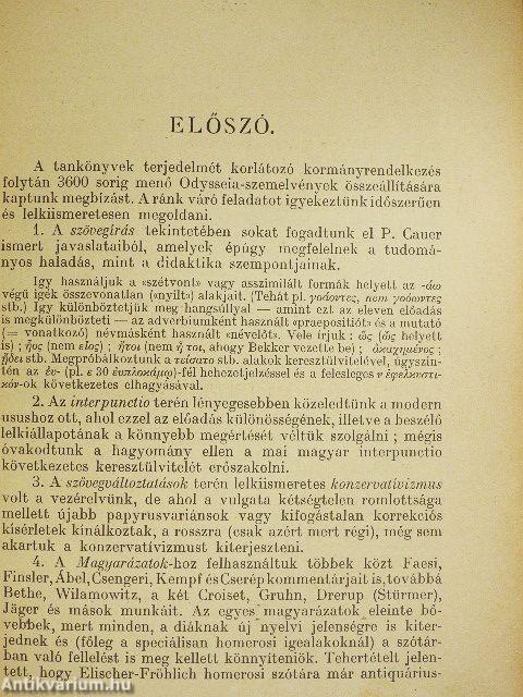 Szemelvények az Odysseiából