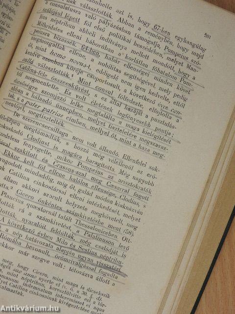 Római régiségek és a római irodalomtörténet vázlata