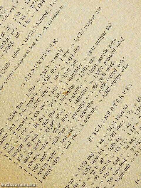 Mezőgazdaság számokban