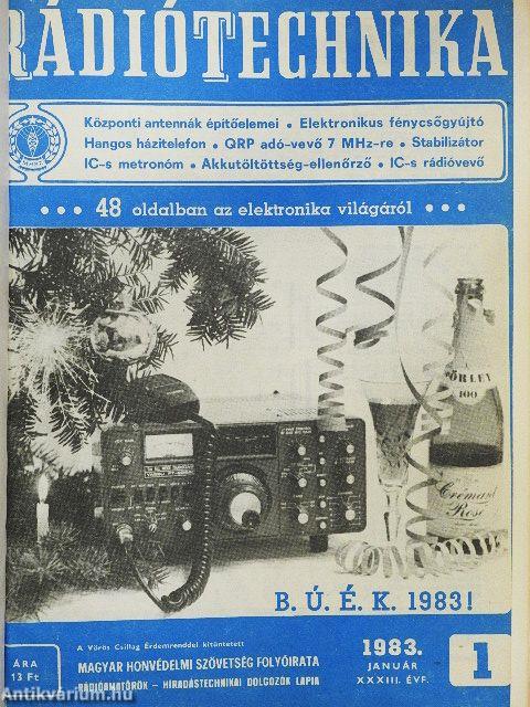 Rádiótechnika 1983. (nem teljes évfolyam)