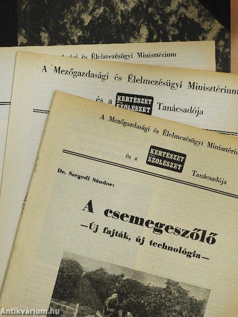 Kertészet és Szőlészet 1972. (nem teljes évfolyam)