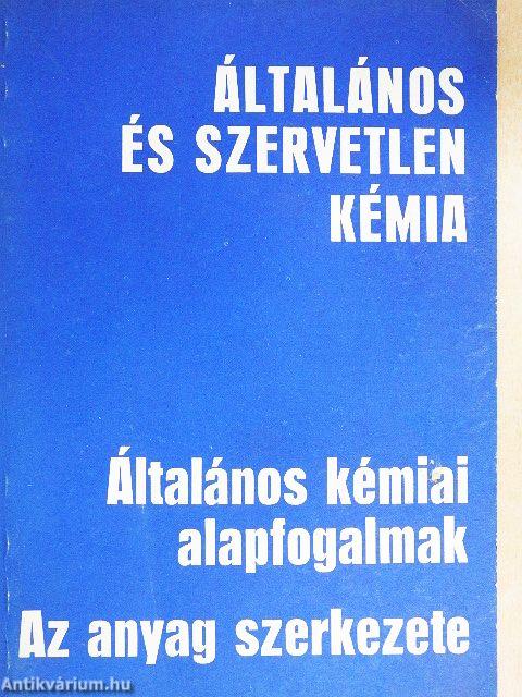 Általános és szervetlen kémia