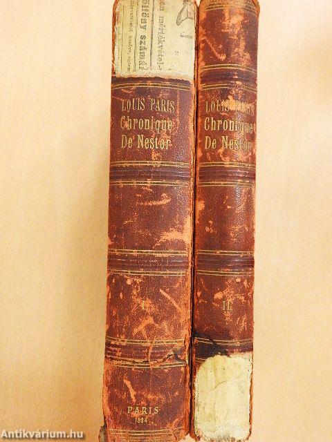 La chronique de nestor I-II./Table des origines et singularités de la Russie