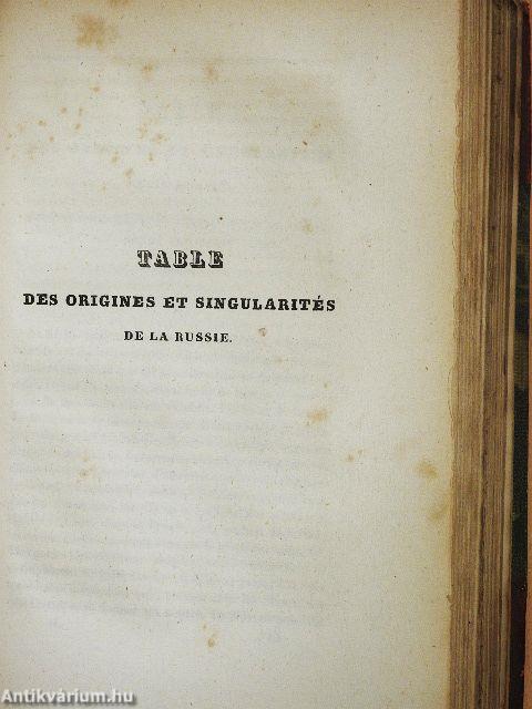 La chronique de nestor I-II./Table des origines et singularités de la Russie