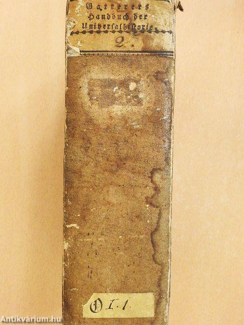 Handbuch der universalhistorie II/1. (gótbetűs)