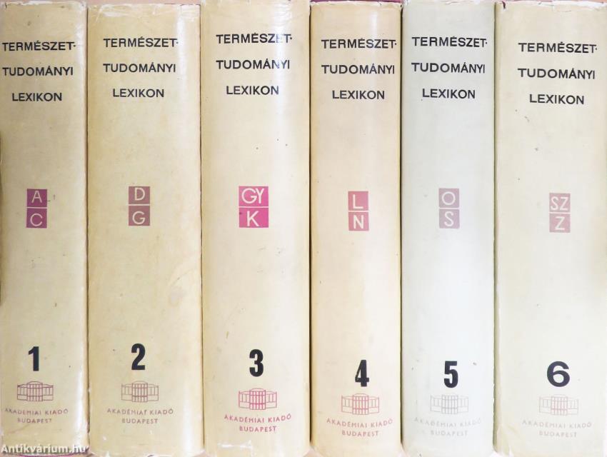 Természettudományi lexikon 1-6.