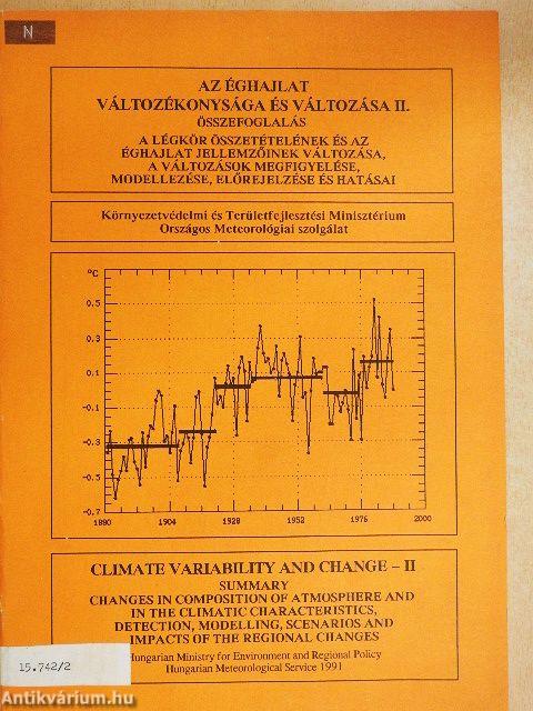 Az éghajlat változékonysága és változása II. - Összefoglalás