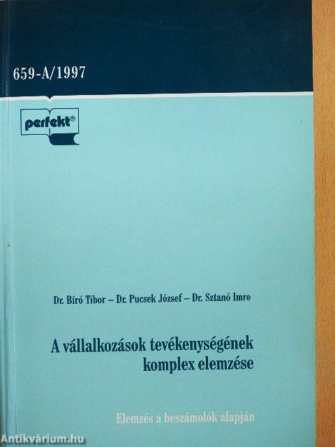A vállalkozások tevékenységének komplex elemzése